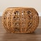 Bali & Pari Tiramisu Modern Bohemian Natural Brown Rattan Coffee Table 239-13588-ZORO - alternate 3